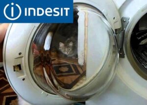 Ремонт на вратата на пералня Indesit