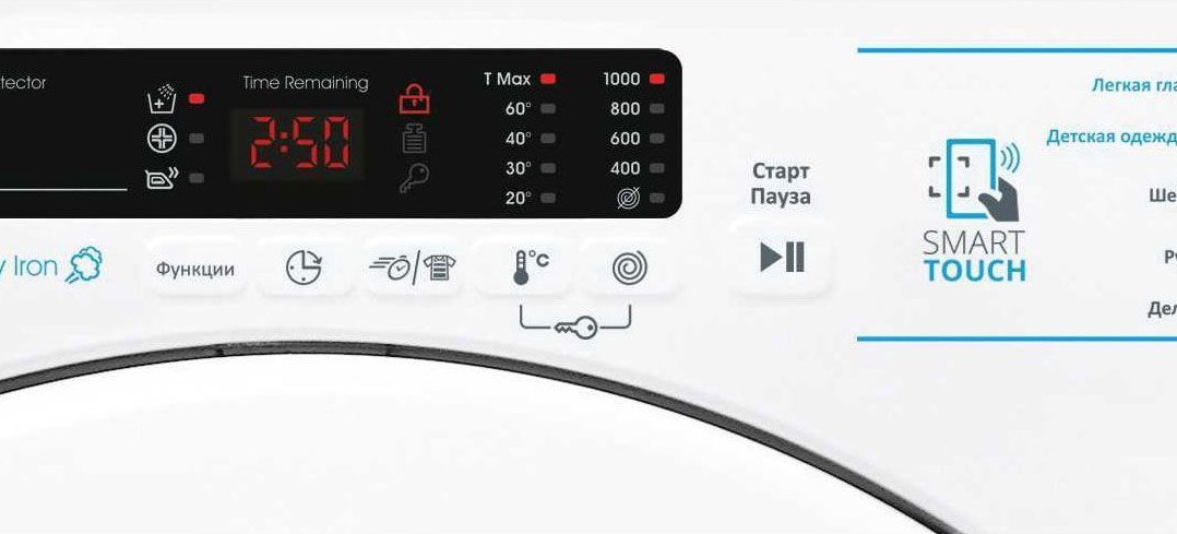 Candy washing machine spin speed