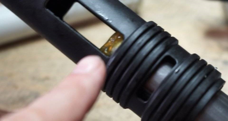 Restoring a damper using a leather belt