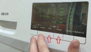 Функция за почистване на барабана в пералнята Dexp