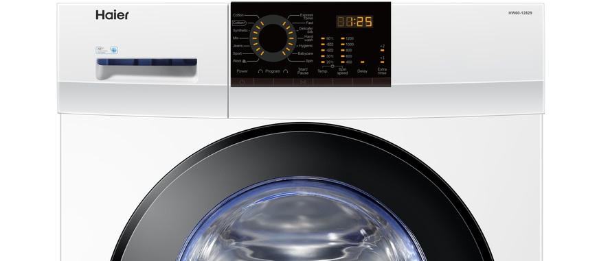 Haier washing machine control panel