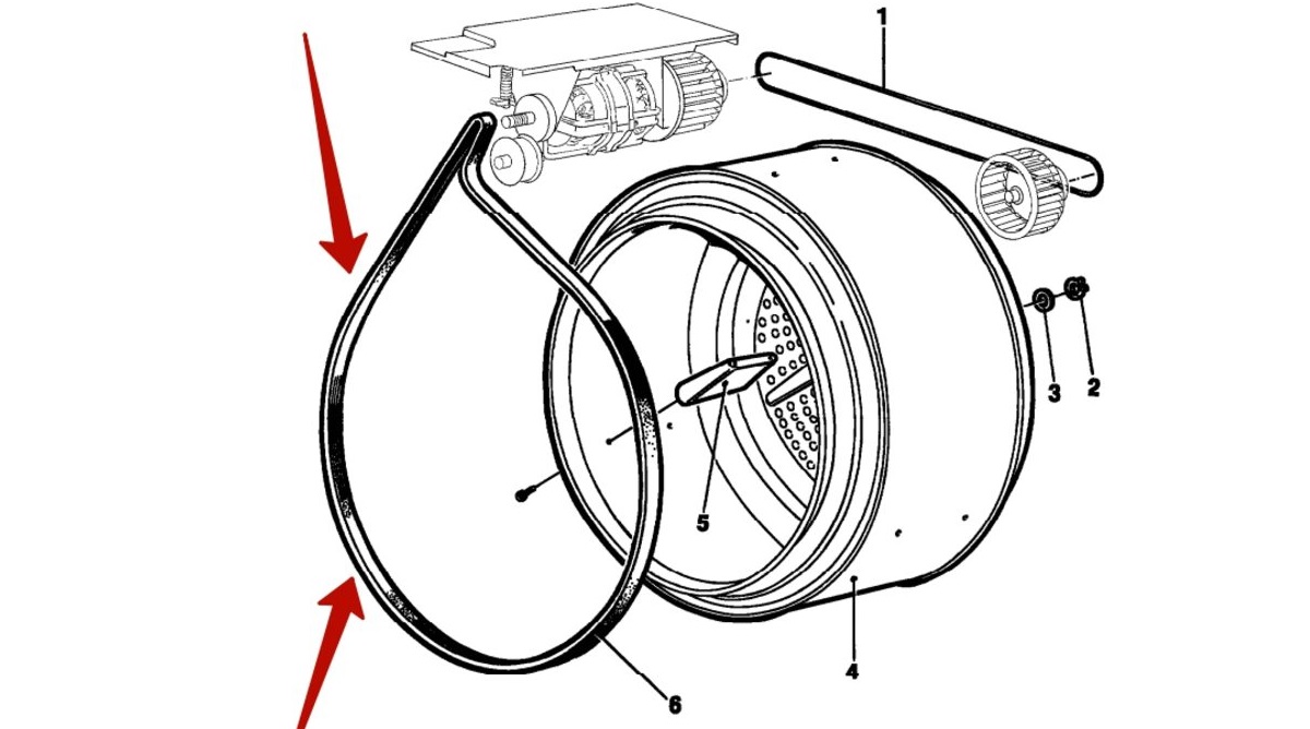 Original belt for Dexp tumble dryer