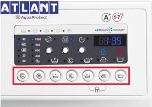 Символи на пералнята Atlant