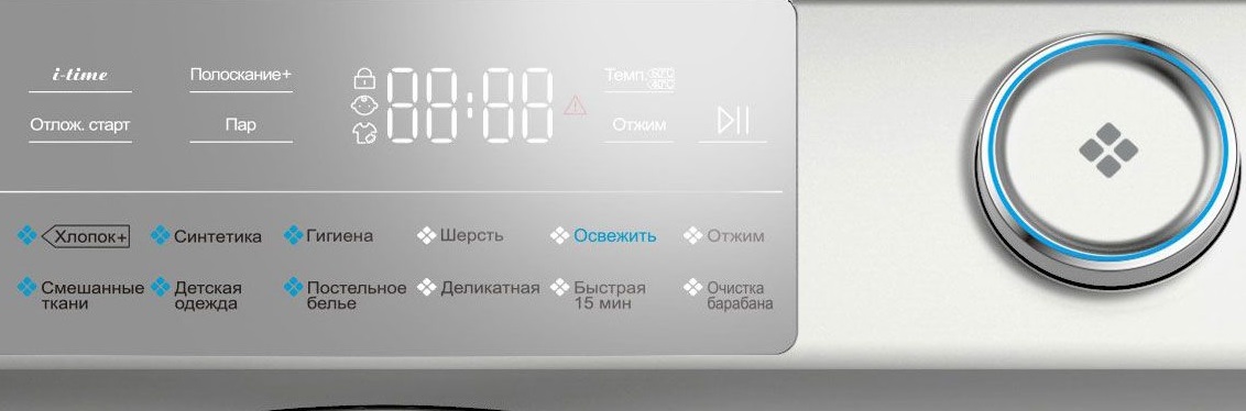 Haier washing machine panel