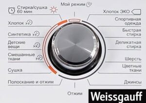 Режими на пералня Weissgauff