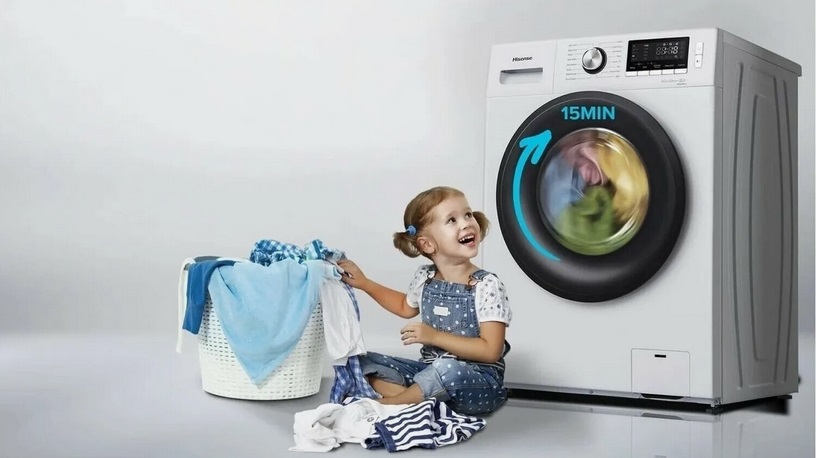 spinning on a Hisense washing machine
