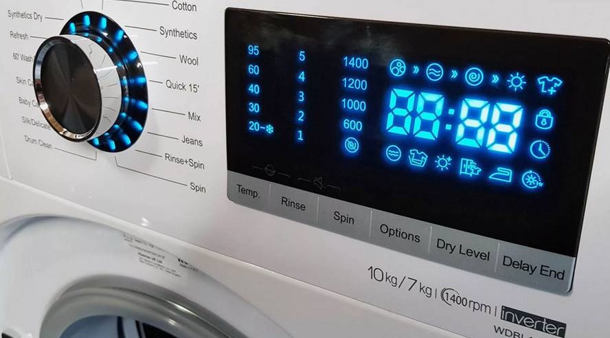 Hisense washing machine panel