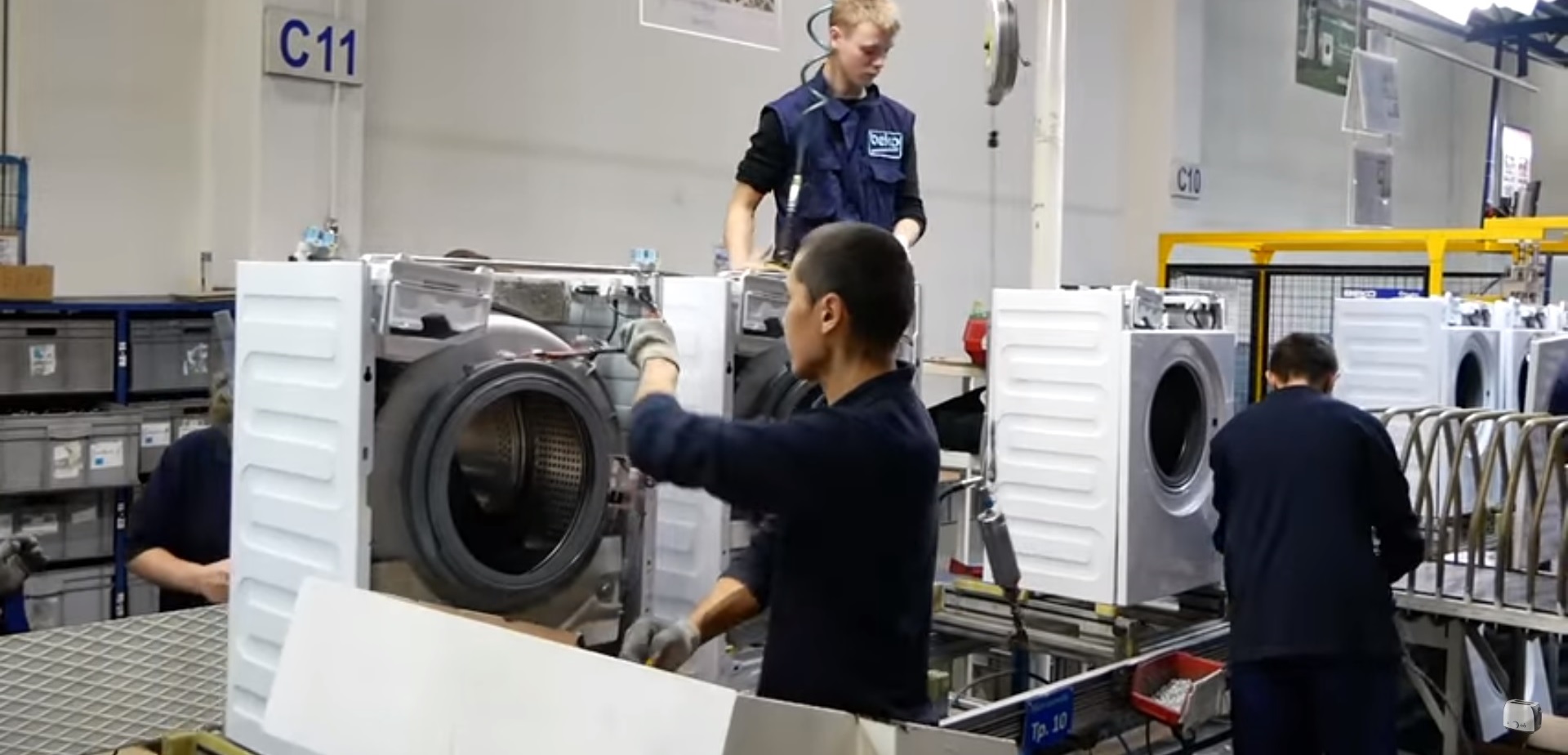 production of washing machines