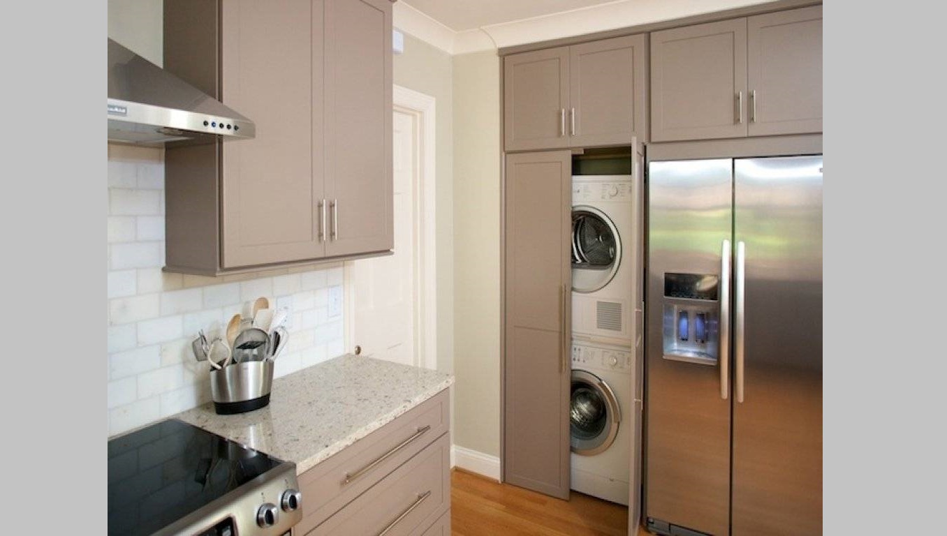 tumble dryer in the kitchen
