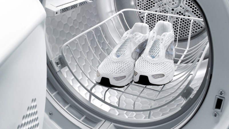 rack for drying shoes in a tumble dryer