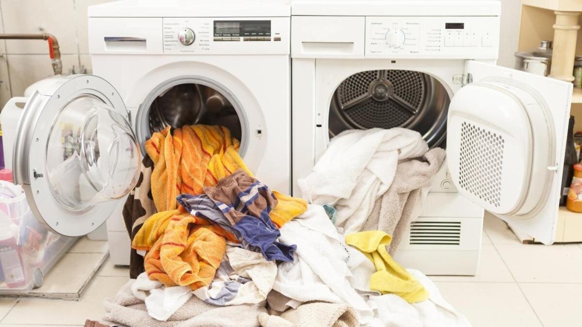 too much laundry in the dryer